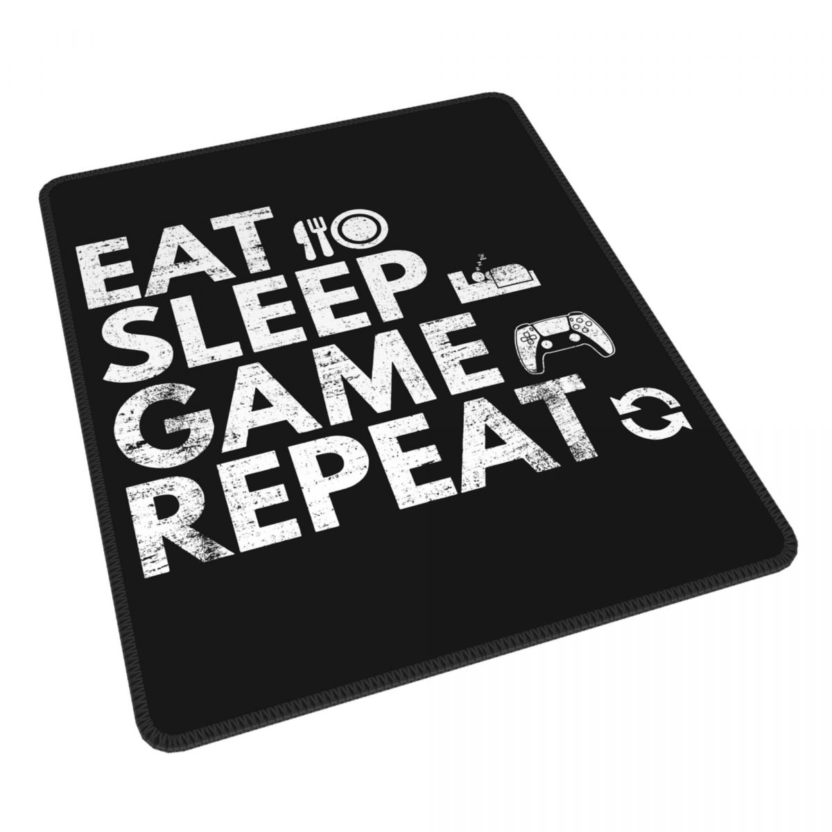 Tapis de souris "Eat Sleep" pour Console Gamer, accessoire de , parfait pour le bureau, le clavier et le jeu: Default Title