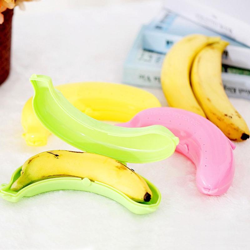 Sell One By One Portable Banana Storage Box Anti-extrusion Fruit Storage Box Banana Box Multifunctional Storage Box Fresh-keepin