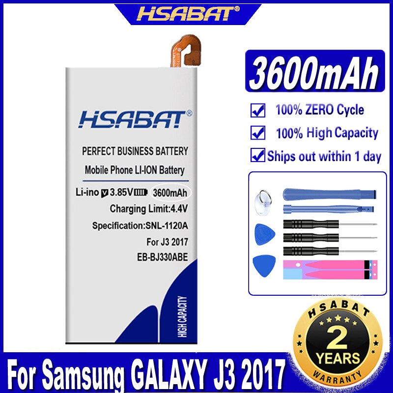 Hsabat 3200 mah eb -bj330 abe akku samsung galaxy  j3 sm-j330 j3300 sm-j3300 sm-j330f/ ds sm -j330fn sm -j330g sm -j330l