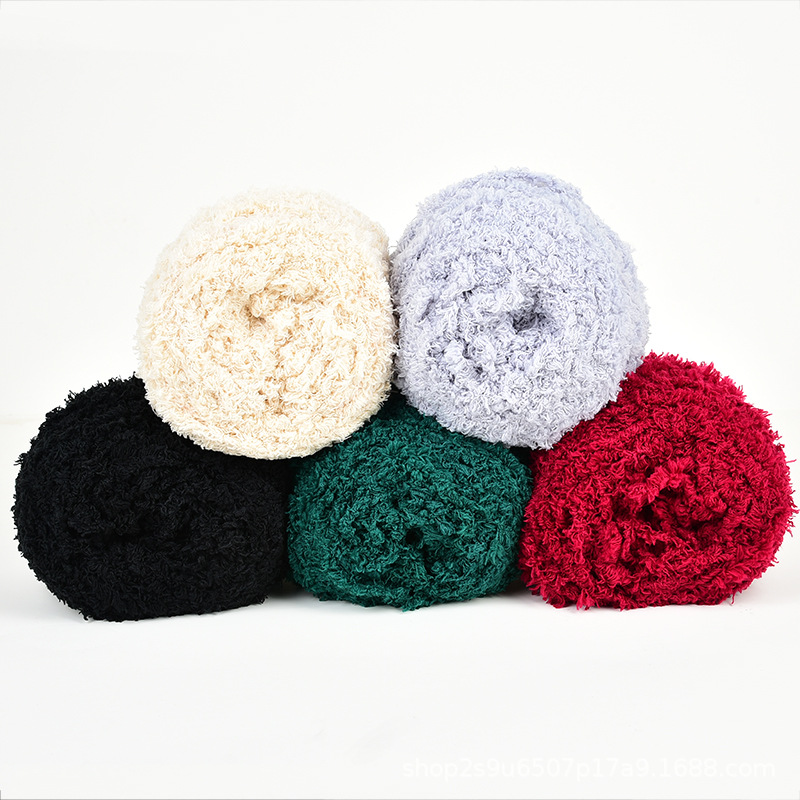 Coral Fleece Yarn Soft Braided Yarn Hand Woven Scarf Thick Baby Toddler Wool Knitting Special Price Crochet Thread