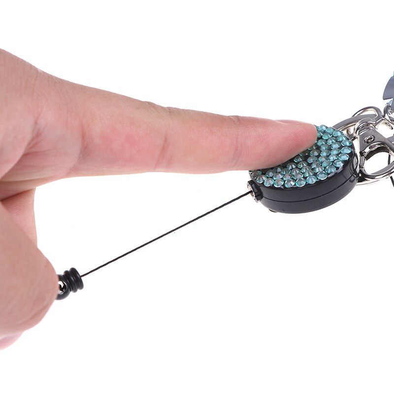 1 Pc Lanyard Crystal Rhinestone Mobile Phone Neck Strap Key Holder Rhinestone Lanyard Badge Reel