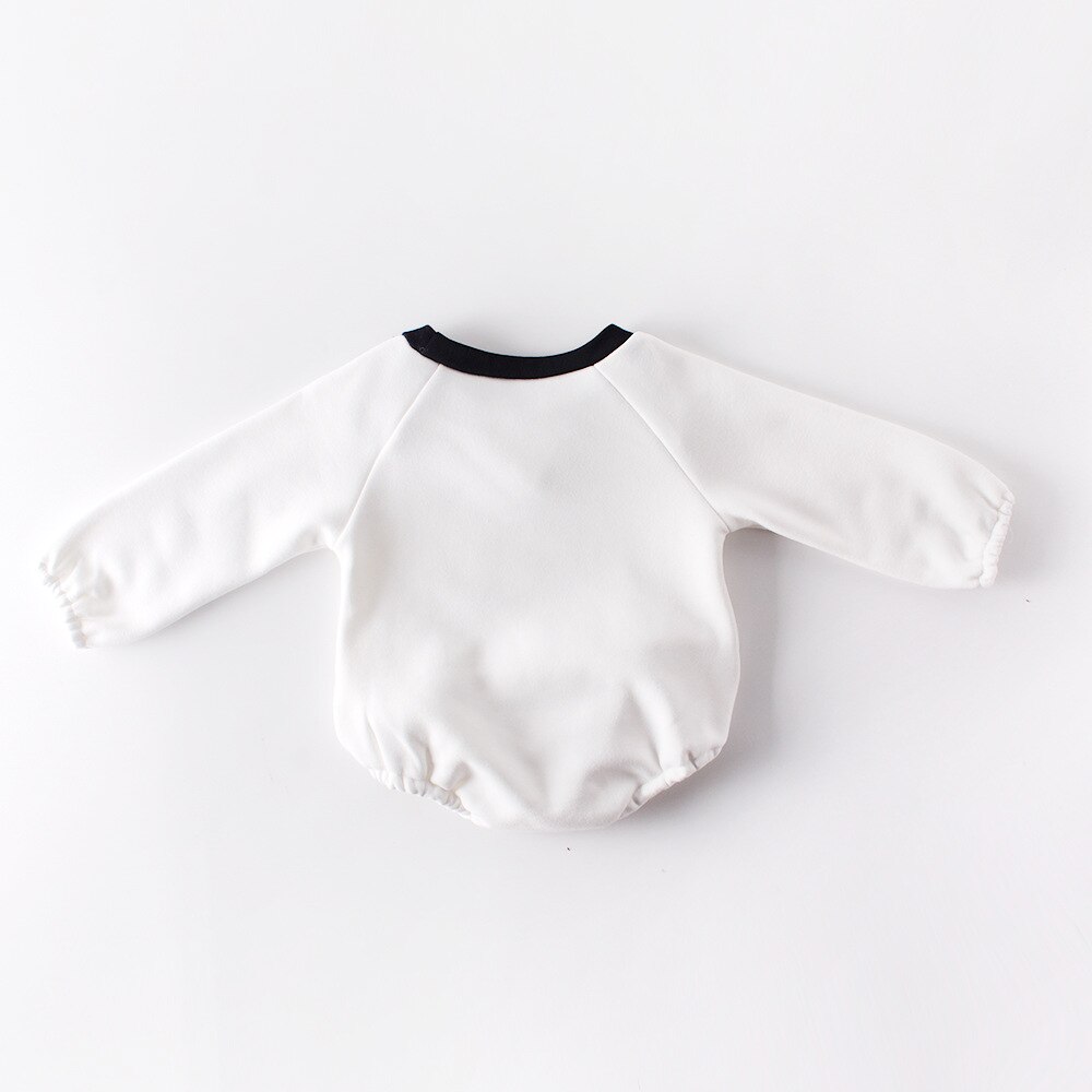 Kids Clothes Autumn Winter Baby Girl Bodysuits Velvet Added Sleeve Jumpsuit Cotton Baby Girl Boy Winter Rompers 0-2 Year