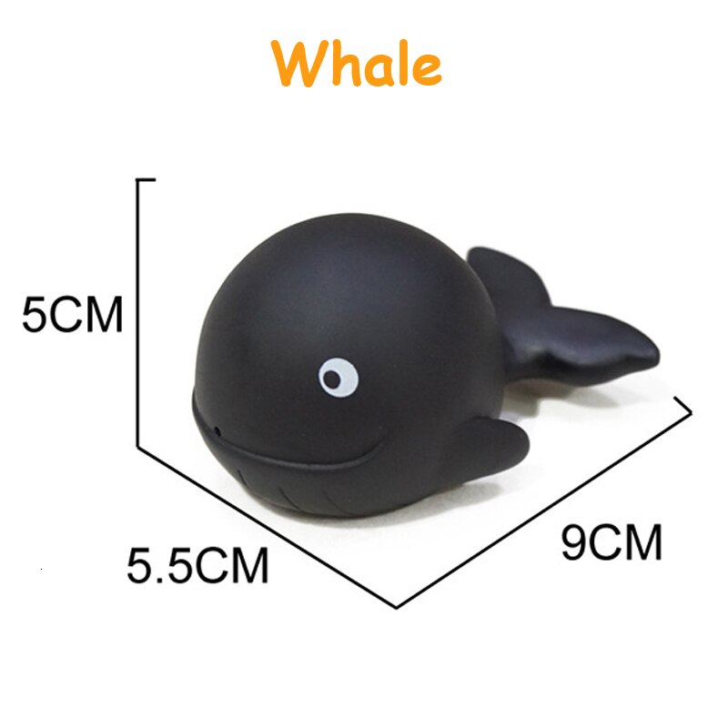 Baby Bath Toy Swimming Pool Baby Toys Kids Water Spray Colorful Car Boat Train Soft Rubber Toys for Boys Girls Safe Material: whale