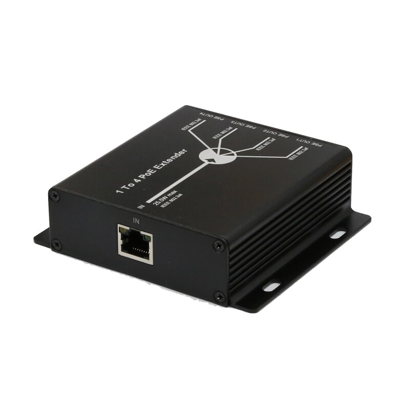 4 Port PoE Extender IEEE802.3af extend 120m transmission for ip camera 120m 1.0Gbps transmission for ip max