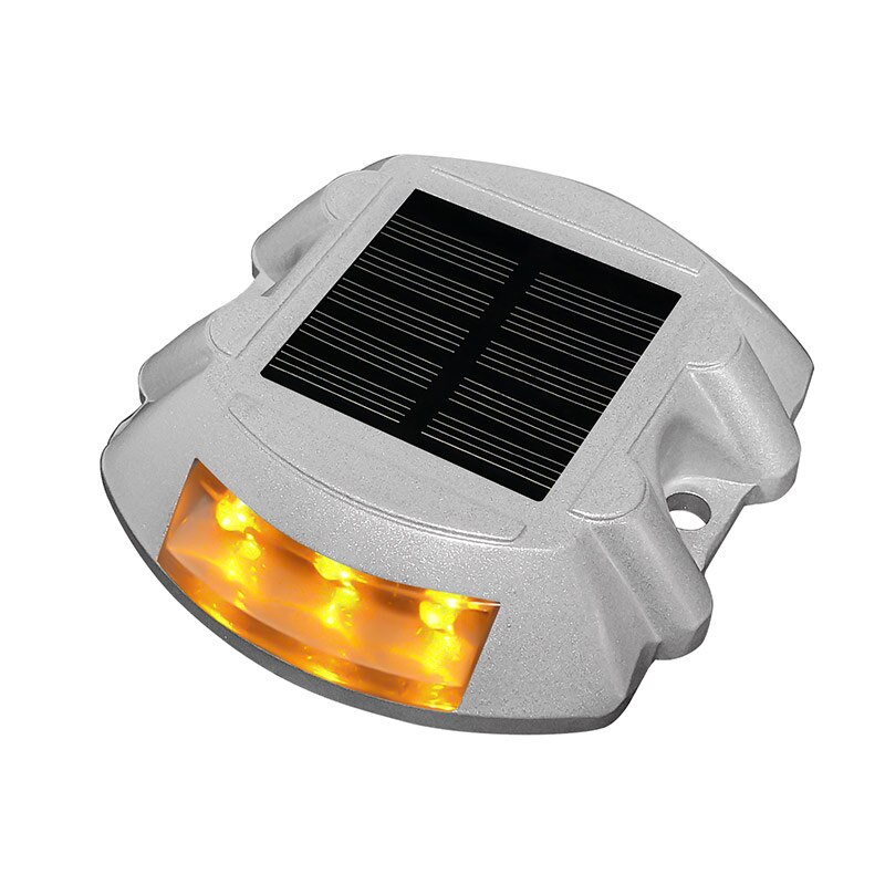 Solar Deck Lights Driveway Dock Lights IP67 Waterproof Outdoor Warning Step Lights for Driveway Sidewalk Garden Pathway Yard: Bright Yellow