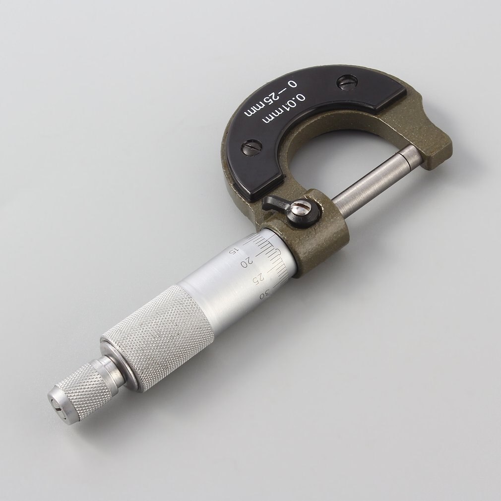 Beste 0-25Mm 0.01Mm Gauge Buiten Metric Micrometer Tool Met Metalen Voor Mechanist Caliper Tool: Default Title