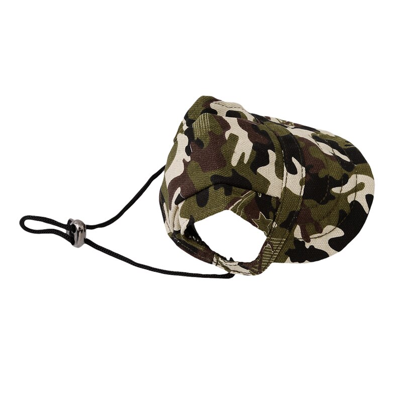 Hondenhoed zomerzonwering puppyhoeden kattenklep met oorgaten huisdierproducten buitenaccessoires zonnehoed: Camouflage