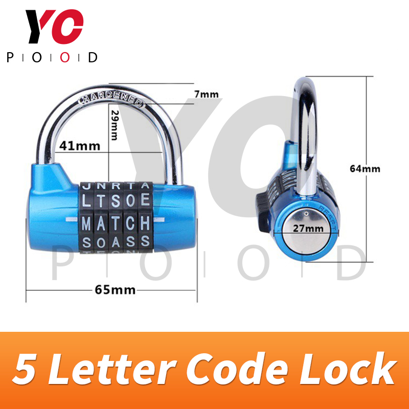 5 Letter Code Combination password lock Escape Room Spare Parts installed on the door or boxes or othersTakagism game YOPOOD