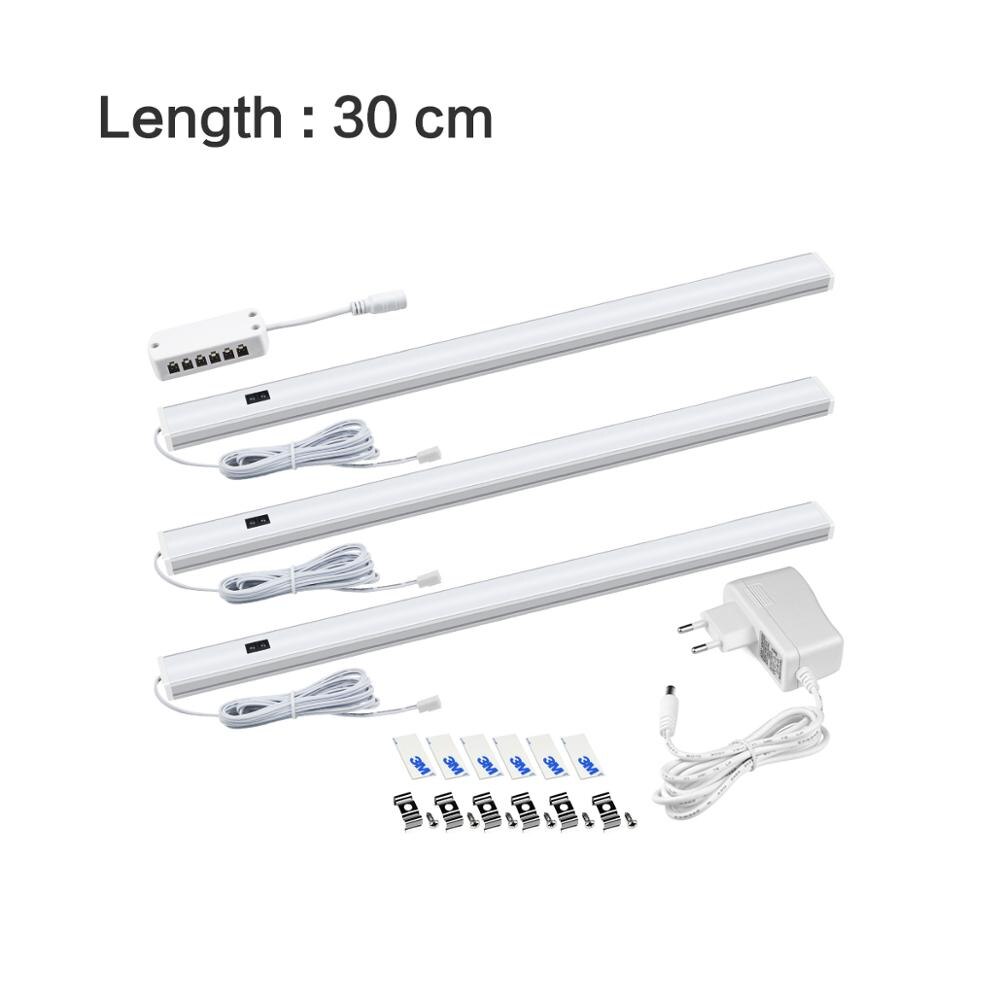 5W 6W 7W Hand Scan fegen Sensor LED Küche Schrank Lichter 12V Aluminium Profil LED Band rohr lampe Hintergrundbeleuchtung Streifen 30/40/50cm