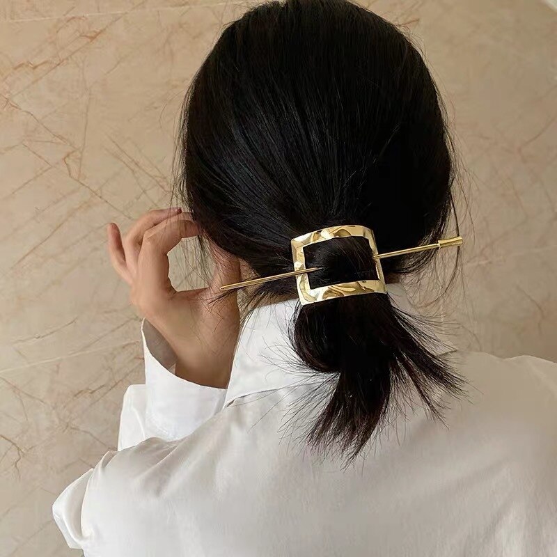 Koreaanse Stijl Lui Metalen Ins Haarspeld, Koude Wind Vrouwelijke Haarspeld, Eenvoudige En Veelzijdige Haarspeld, Haarspeld