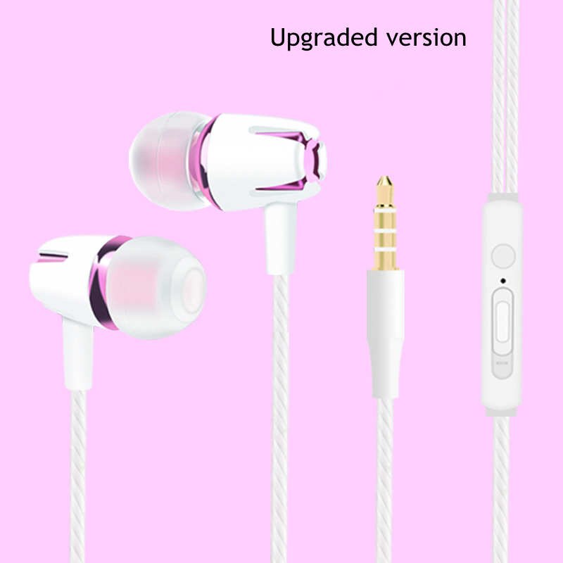 Original Remote Control Head phone For OPPO R15 R11 R17 R9 PLUS For Vivo X7 X9 X27 X29 X23 Luminous Mic Music Mobile Headphone: upgrade rose red