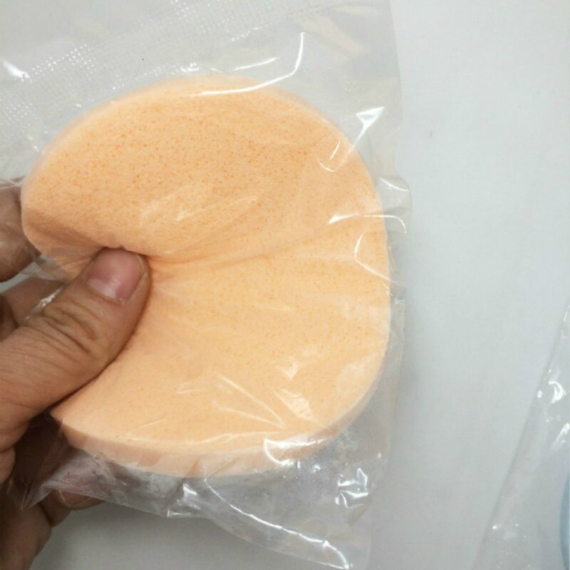 1 PC Face Washing Product Natural Sponge Wash Cleansing Elliptical Sponge Beauty Makeup Tools Cleaning Random Color