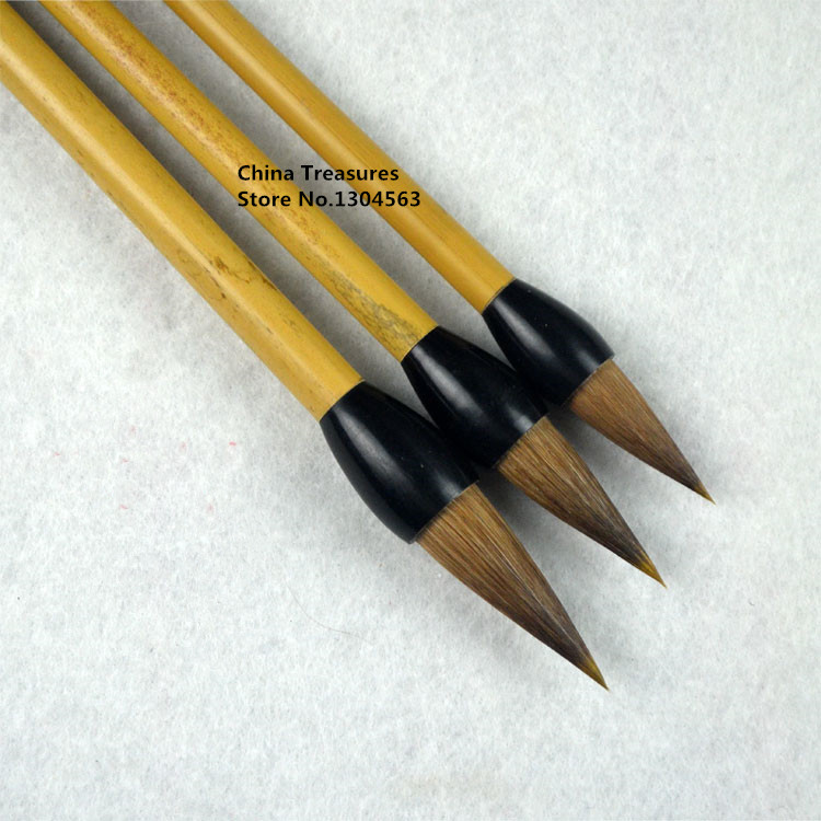 CENPEK 3Pcs Chinese Kalligrafie Borstel Schrijven Borstel Kanji Sumi Tekening Aquarel Borstel