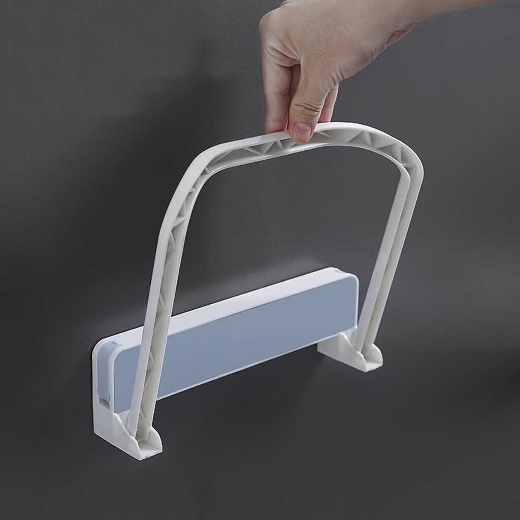 Étagère murale en plastique pliable en plastique, meuble de rangement pour lavabo, Pot, étagère, contenant des accessoires de cuisine auto-adhésif