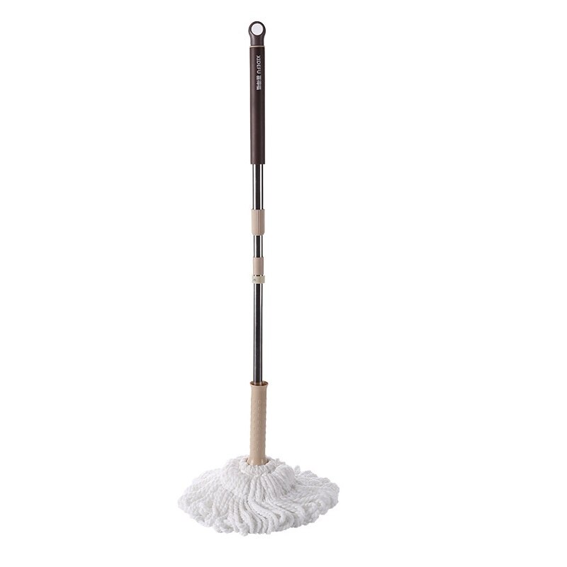 Fregona escurrible Wonderlife Store para lavar el suelo, escurridor de cocina giratorio para el hogar, ayuda a automojar, limpiador de ventanas manos libres redondo: a khaki mop