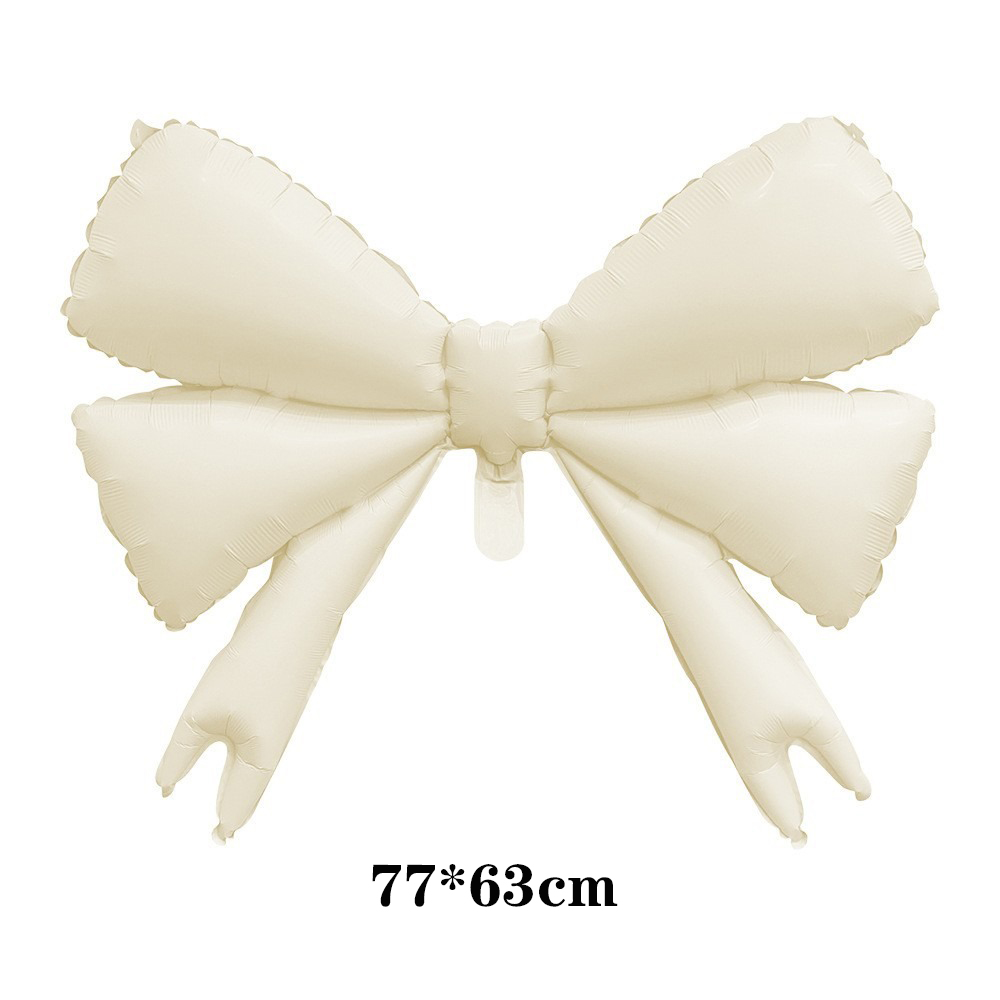 Strikvormig thema folie matte strik kinderverjaardagsfeest decoratie grote vlinderballon fotorekwisieten jubileum evenement decoratie: Agaat