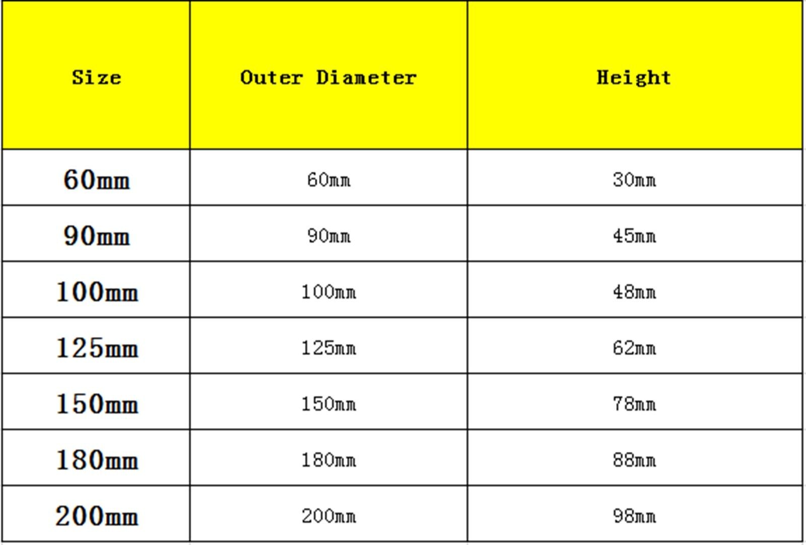 Platos de cristal de laboratorio con boquilla, 60mm, 90mm, 100mm, 125mm, 150mm, 180mm