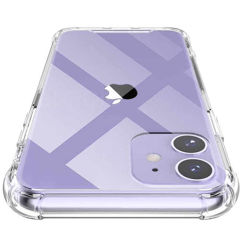 Shockproof Phone Cases For iPhone 11 Pro X Xs Max 12 Transparent Silicone Case For iPhone 7 8 6 Plus SE XR Case Back Cover