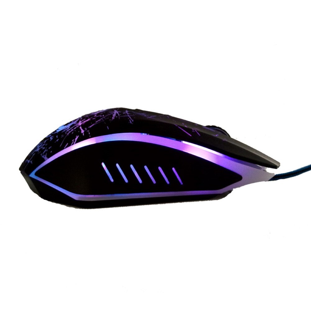 Ratón para juegos colorido retroiluminado ergonómico 6 botones Ratón de juegos con cable USB ratones para PC ordenador portátil Gamer doméstico