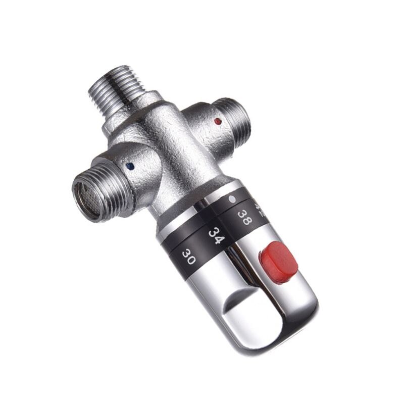 Brass Thermostatic Valve Mixer Water Temperature Control Bathroom Faucet Valve E7CB