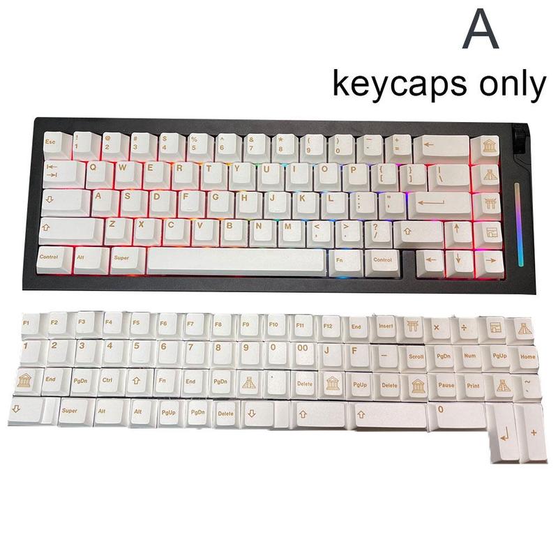 1 Set GMK Minimall Zivilisationen Tastenkappen PBT Farbstoff Subbed Key Caps Profil Keycap Mit ISO Geben 6U 6,5 U 7U spacebar: 1