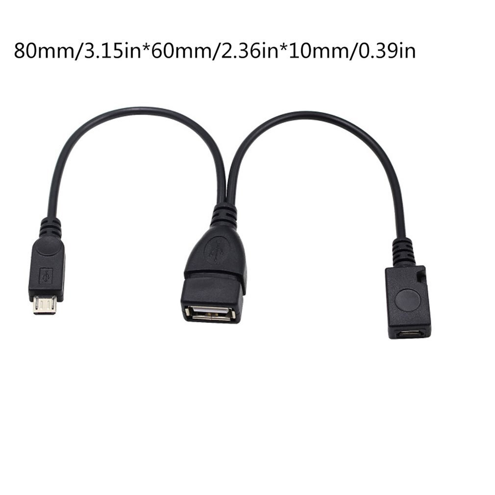 2 PCS Usb Port Terminal Adapter Otg Cable For Fire Tv 3 Or 2nd Gen Fire Stick
