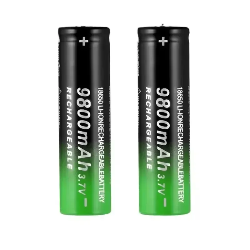 Neuer 18650 Li-Ion-Akku 9800 mAh, wiederaufladbarer 3,7 V-Akku für LED-Taschenlampen oder Akkus für elektronische Geräte