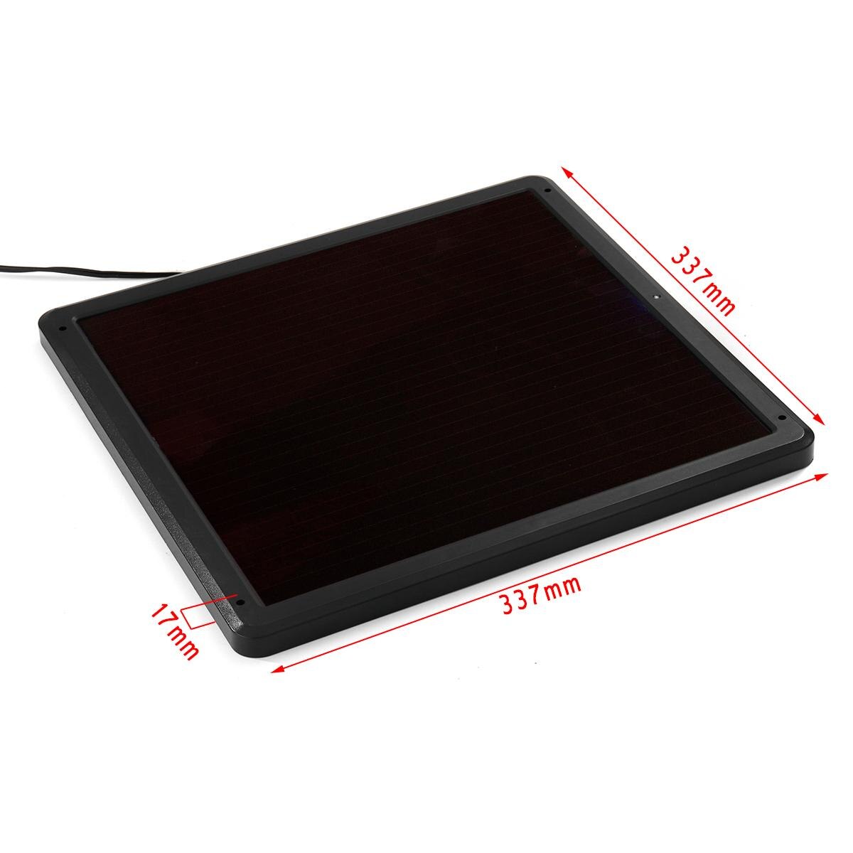 337x337x17mm 12V Solar Panel Solar Amorphous silicon Solar Panel Waterproof Car Battery Charger Solar Cells battery for Outdoor