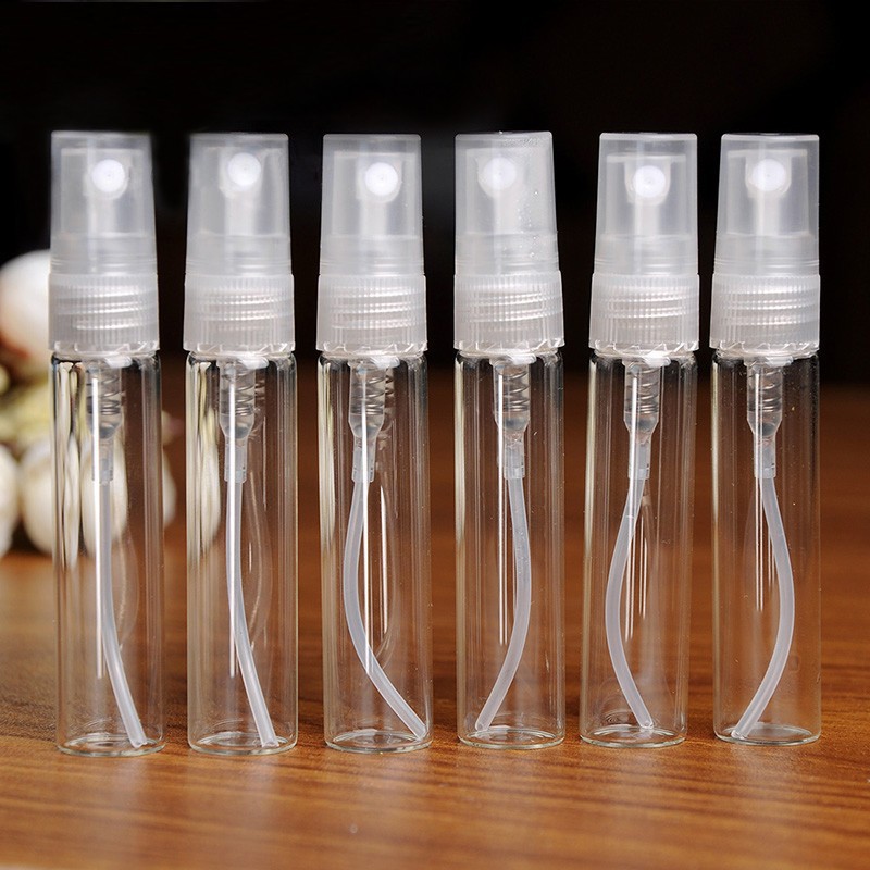 5Pcs Glas 5Ml Navulbare Draagbare Sample Parfumflesjes Travel Spray Verstuiver Lege Parfumfles Mini Sample Container