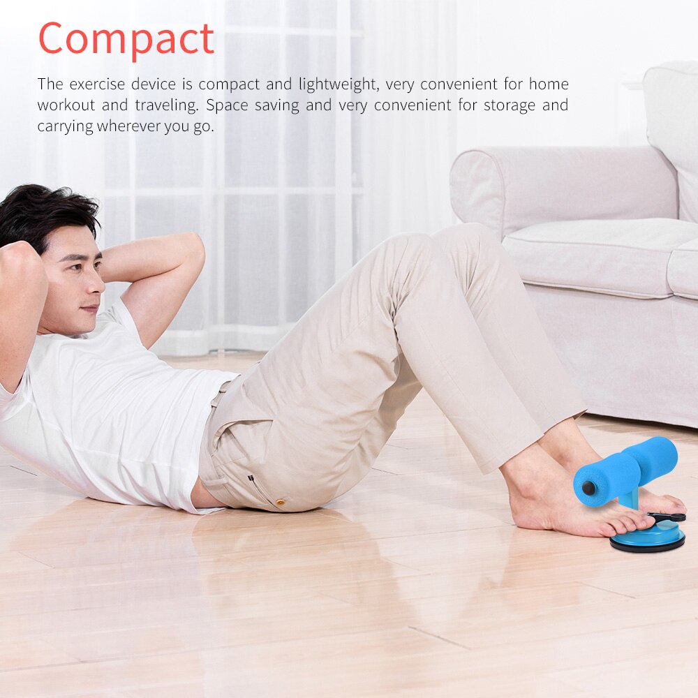 Adjustable Height Multifunctional Belly Rolling Home Gym Workout Equipment Sit Up Assistant Device Floor Suction Abdominal Aid