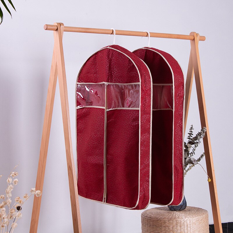 1Pc Huishoudelijke Stof Kleding Opbergtas Kleding Covers Jas Bont Kleding Stofkap Dikke Niet-geweven Stof Drie-Dimensionale