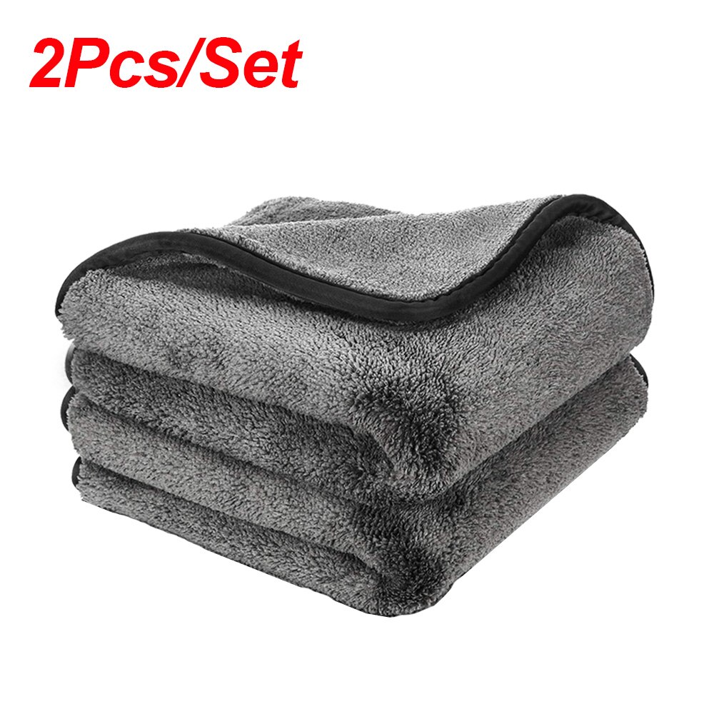 Car Wash Towels 1200GSM Car Detailing Microfiber Towel Drying Cleaning Rags Washing Cloth For Auto Tire Cleaning Car Care Cloth: white