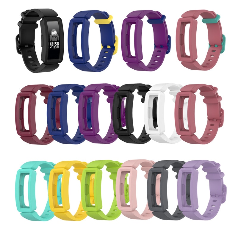 Silicone Wristband Strap Bracelet for Fitbit Inspire / Inspire HR Fitbit Ace 2 ACE2 Smart Watch Replacement Watch Band