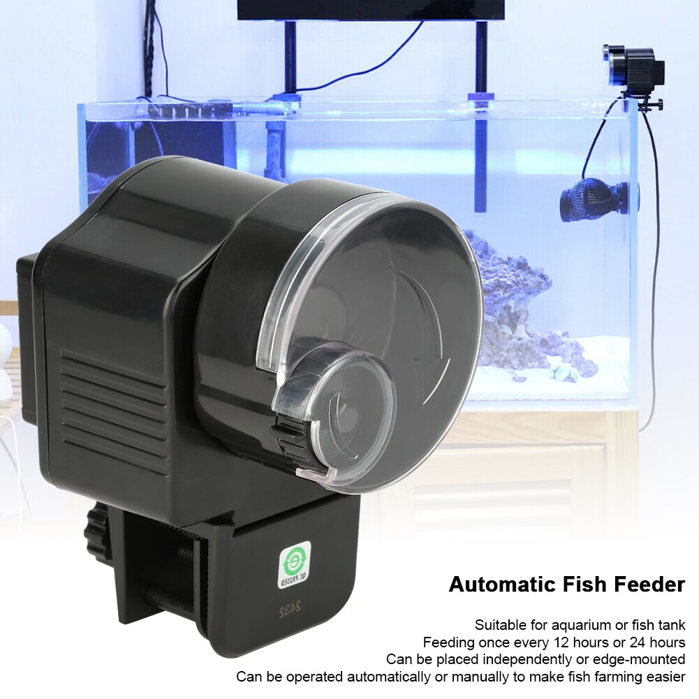 Compacte Automatische Vis Feeder Visvoer Dispenser Feeding Tool Voor Aquarium Aquarium Voeden Aquarium Aquarium Feeder