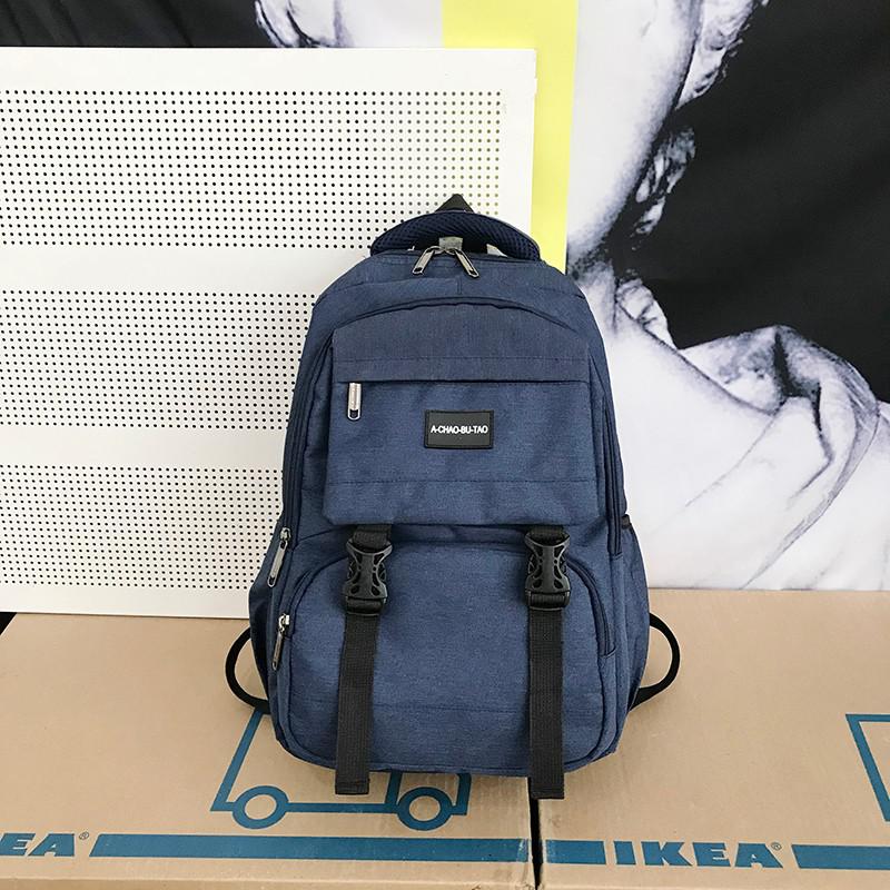 Große Kapazität Rucksack Männer Rucksack Laptop Wasserdichte Rucksack Schule Tasche Für Teenager Jungen Mochila Bolsa Mujer: Blue