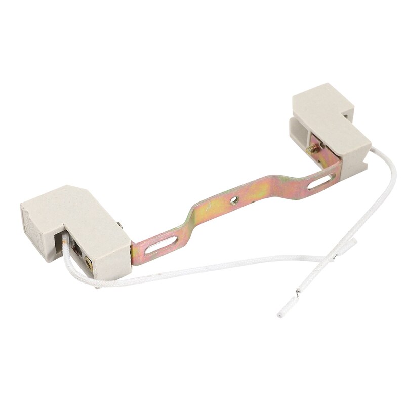 2X R7S Bulb Socket Lamp Holder Connector Metal Ceramics Handle For Flood Light, 118Mm