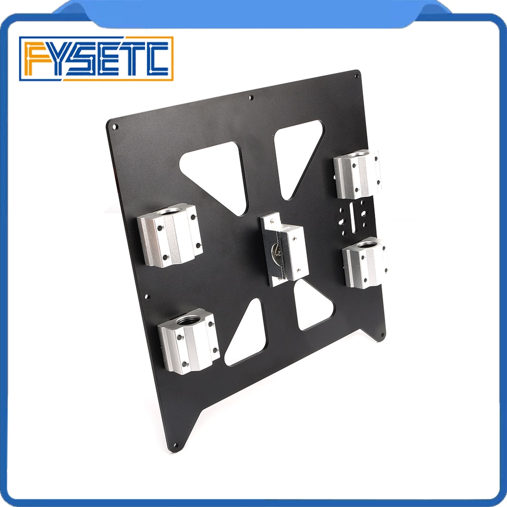 Aluminum Y Carriage Anodized Plate With SC8UU pgrade Prusa i3 V2 Bed Support Plate For Prusa i3 RepRap DIY 3D Printer parts