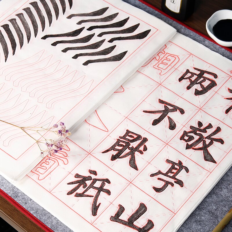 Ouyang-pincel de caligrafía china estilo Xun, cuaderno de escritura, guiño Regular, copia de caligrafía, calco, Xuan Paper Rijstpapier