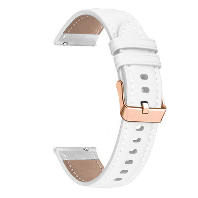 Bracelet en cuir 20mm pour Amazfit GTS 4/2 GTS 3 2E GTR Mini Bracelet de montre intelligente pour Amazfit Bip 3 Pro/Bip U Pro: Black Yellow / 13mm