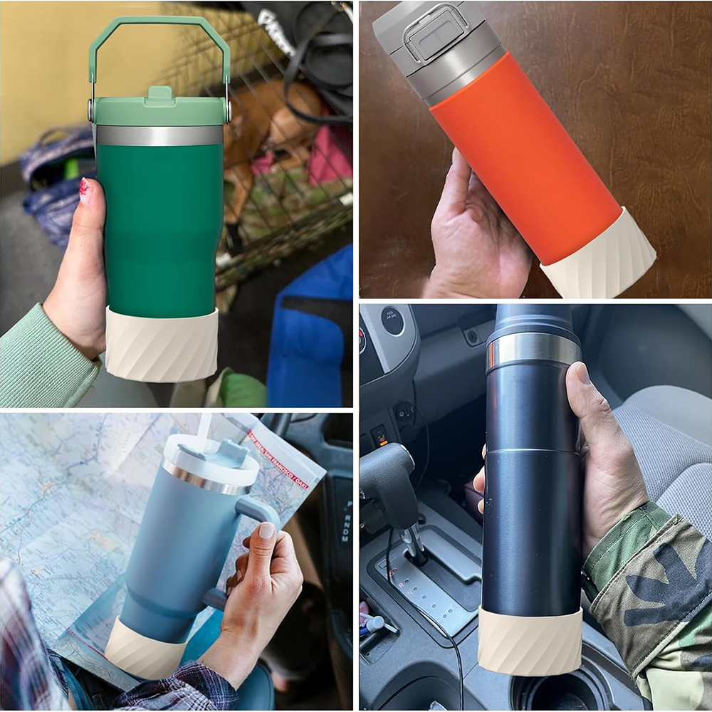 Funda protectora de silicona para botella de agua, accesorio para taza de vaso, para Stanley 40 oz, jencher & IceFlow 20oz, 30oz
