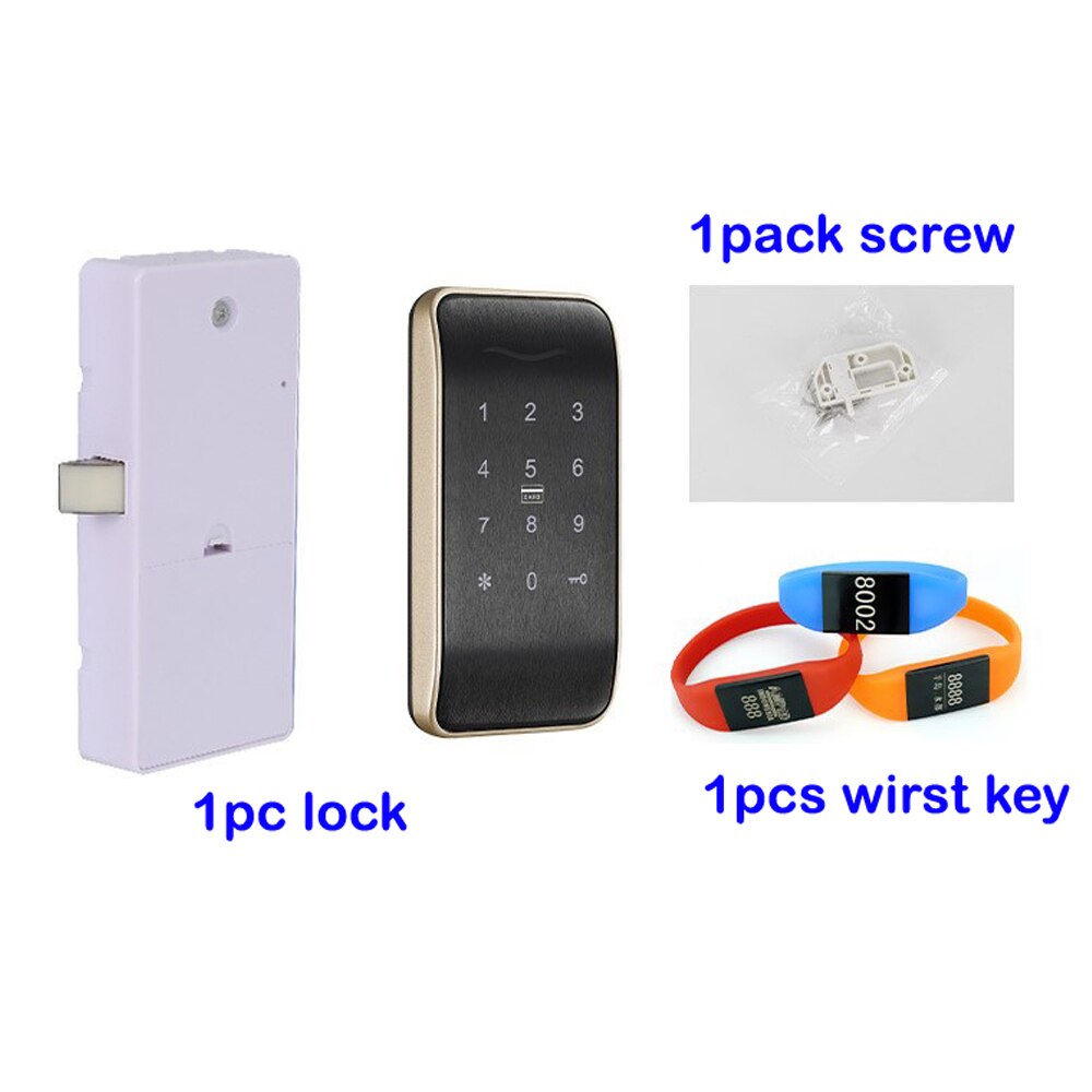 Touch Screen Digital Keypad Electronic Locker lock Smart Password Cabinet Lock Conbination Drawer Lock For Sauna Bath Room