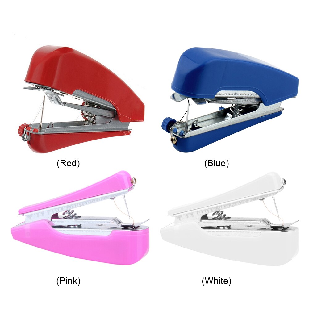 Mini Sewing Machines Portable Needlework Household Crafting Mending Sewing Cloth Fabric Handy Handwork Accessories Sewing Tools