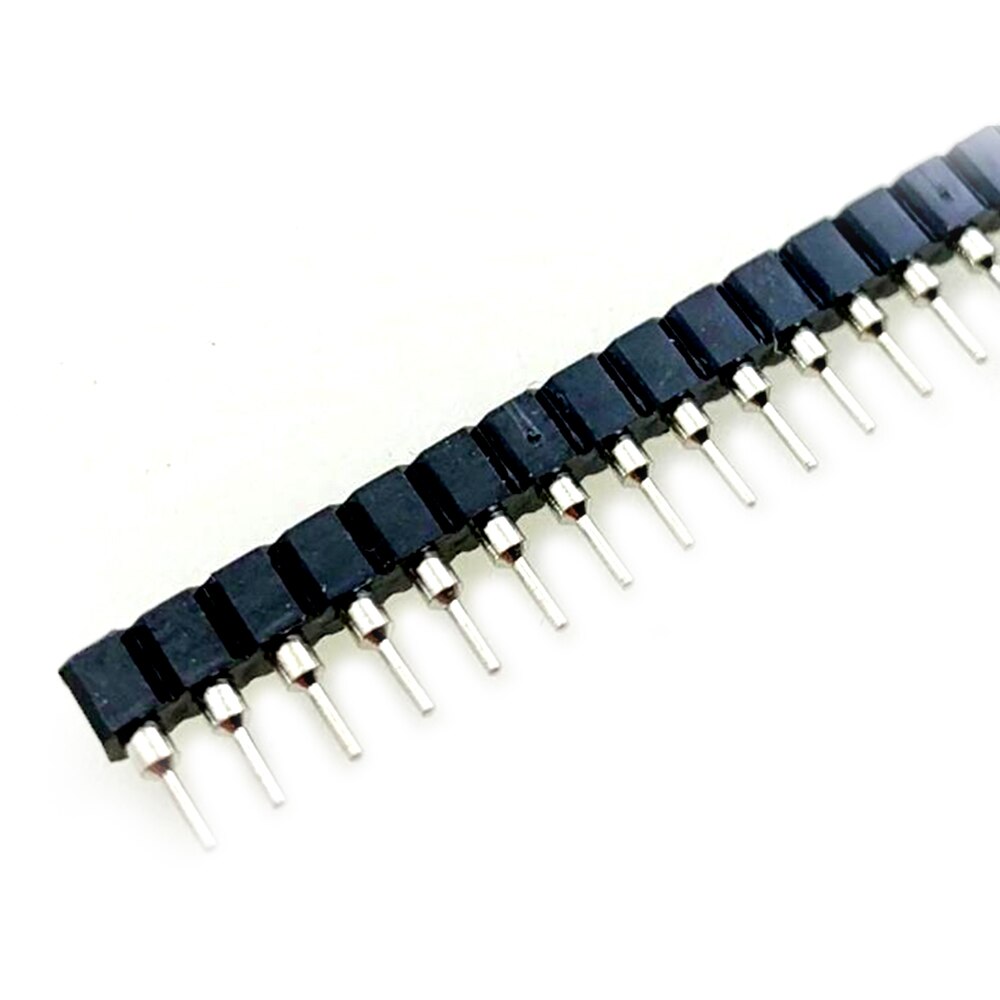 10Pcs 2.54Mm 1x40Pin Strip Tin Pcb Panel Ic Breakable Ronde Vrouwelijke Pin Header Connector