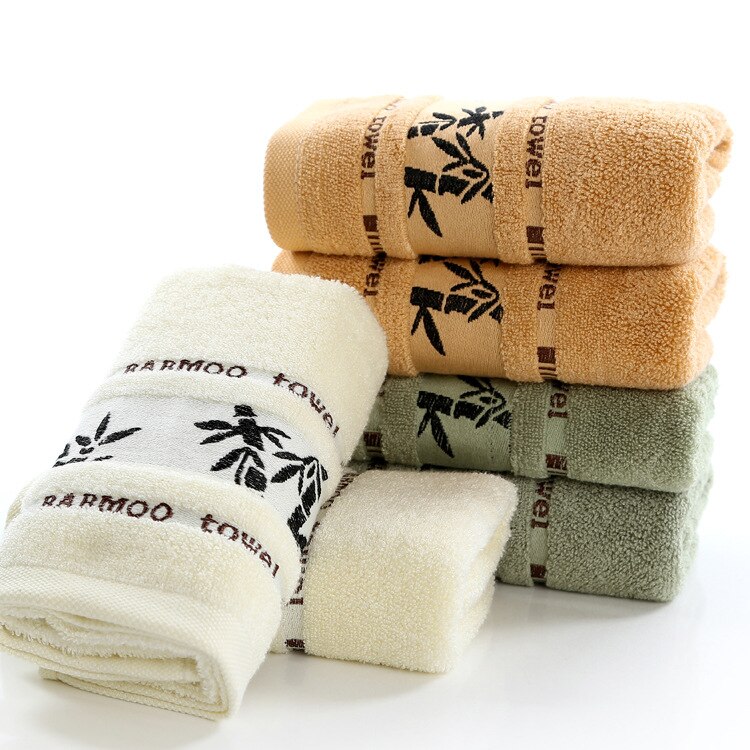 Black Ink Bamboo Jacquard Width Break Thick Hand Washing Towel Soft Best Value Towels Bathroom 3 Color Household Products