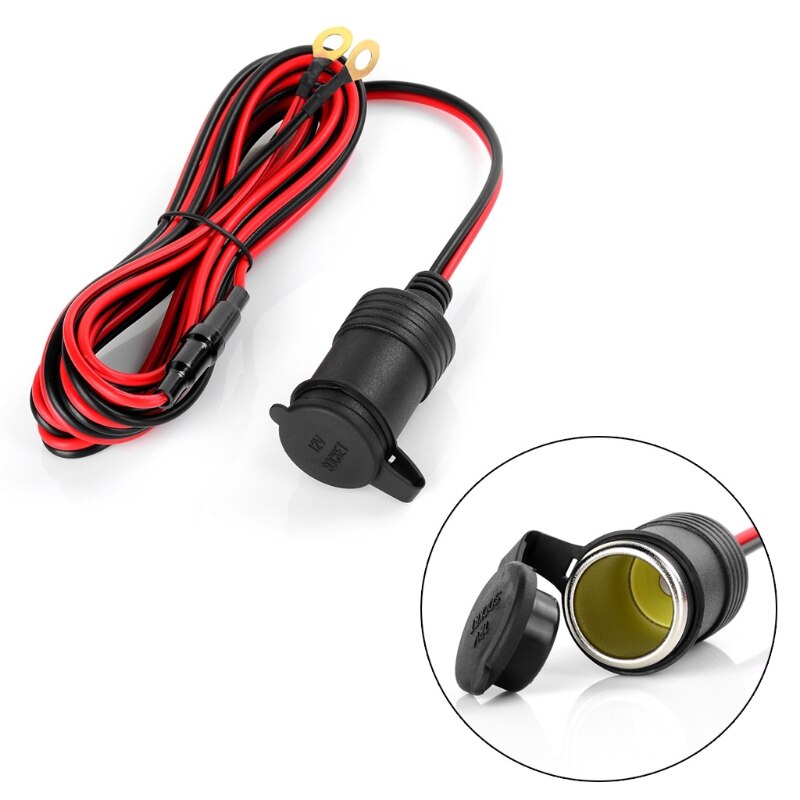 12V10A wtyczka zapalniczki samochodowej złodziejka z oczkiem terminal O zacisk pierścieniowy złącze dla morski RV łódź motocykl W91F