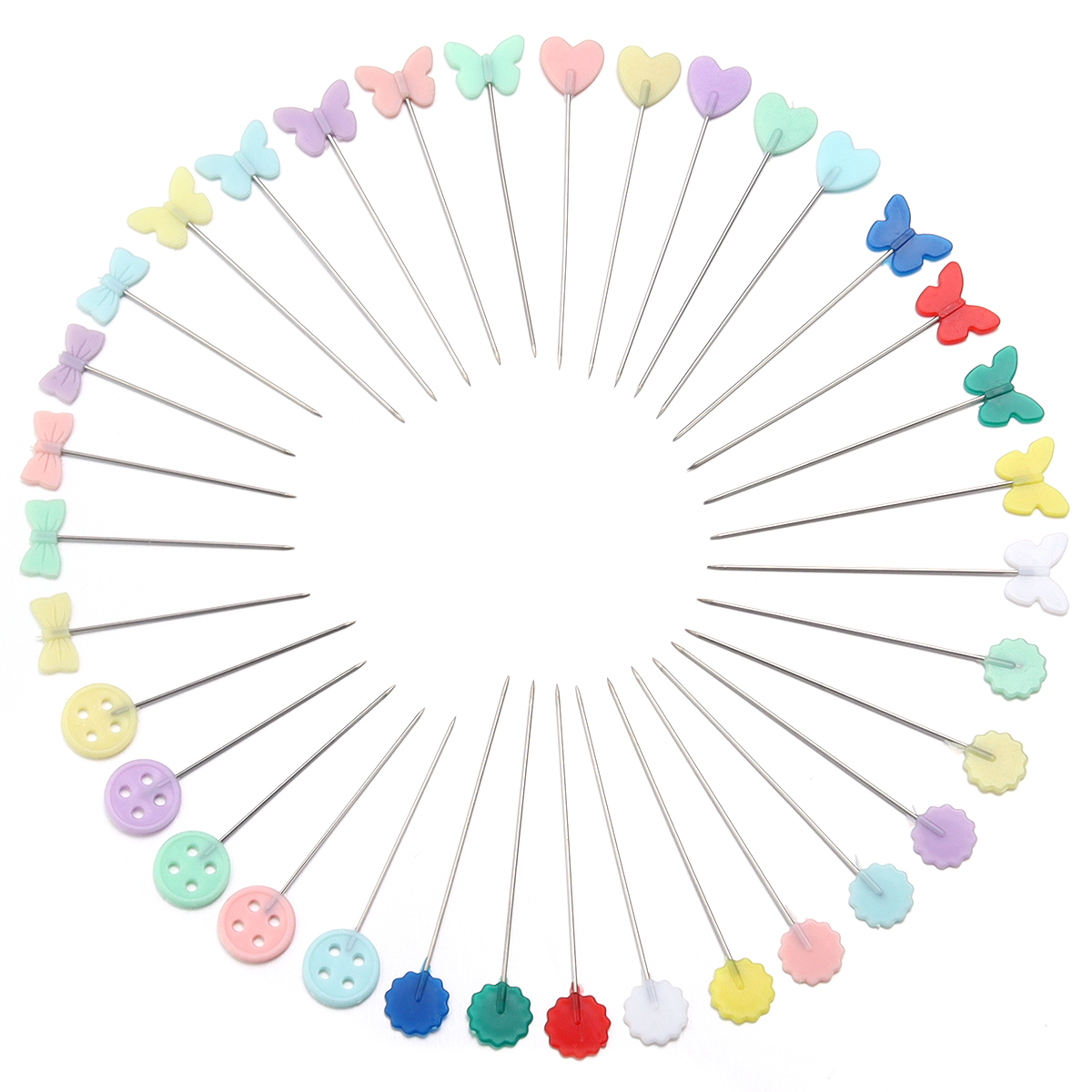 50 teile/schachtel Edelstahl Schneiderei Stifte Stickerei Patchwork Stifte NäHenne Nadel Werkzeuge Für DIY Geschmack Kleidung Zubehör