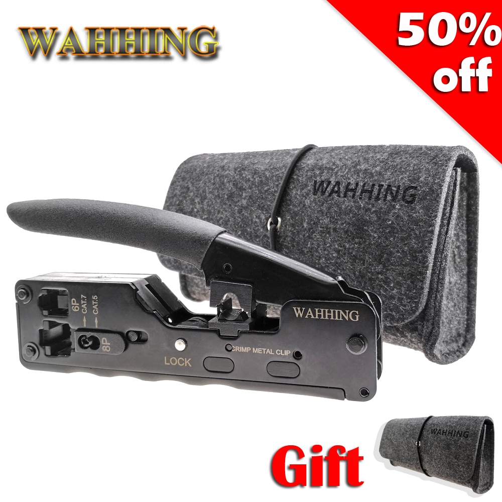 Netzwerk Werkzeuge Crimper RJ45 Werkzeuge Crimpen RJ45 kit Für Cat7 Cat6 Cat5e Stecker rj45 Stecker Kabel Multifunktio Crimp Metall Clip