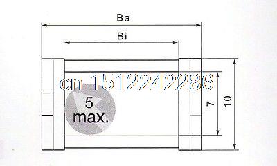 1000mm 7 x 7 mm Cable drag Chain Radius 28mm Wire Carrier 7*7*R28