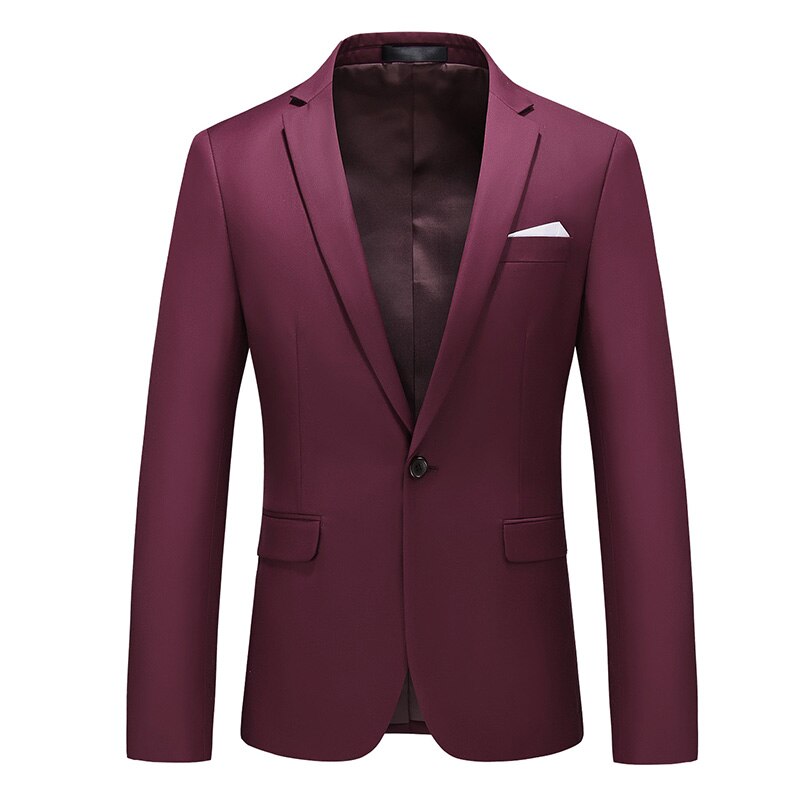 MOGU Reine Farbe männer Blazer Eine Geschmack schlank passen Hochzeit Kleid Für Männliche Neue lässig Blazer Asiatische Größe 5XL Anzug Jacke