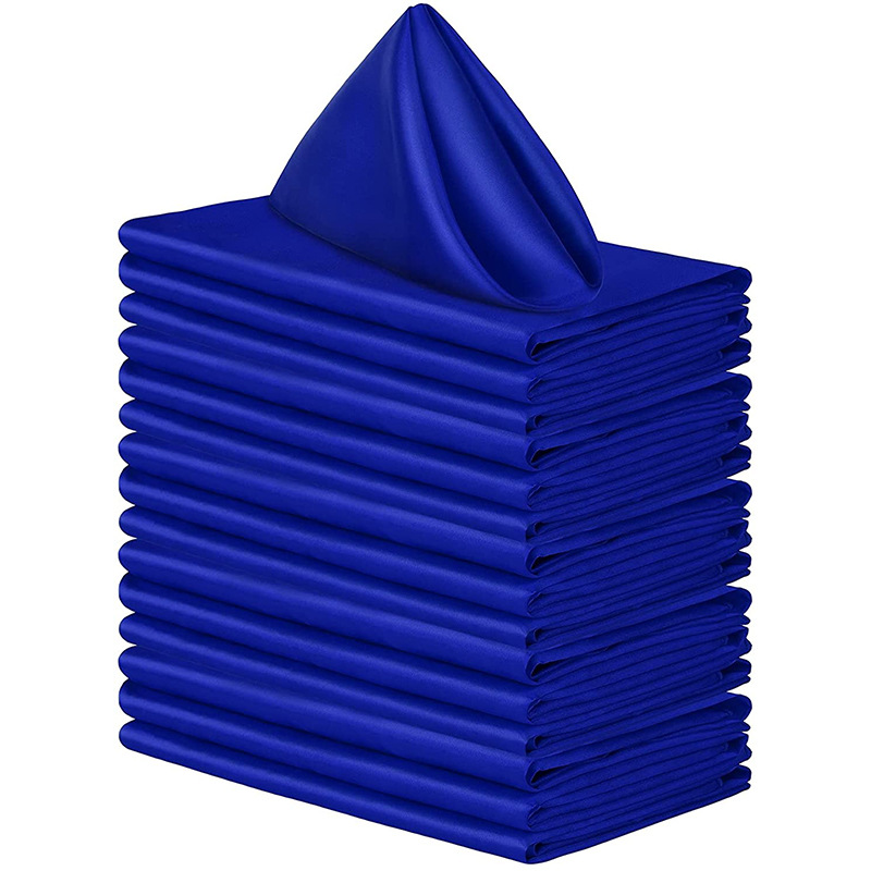50pcs Satin Napkins Soft Dinner Napkins 43*43cm Square Table Napkins for Restaurant Weddings Party Dinner Decoration